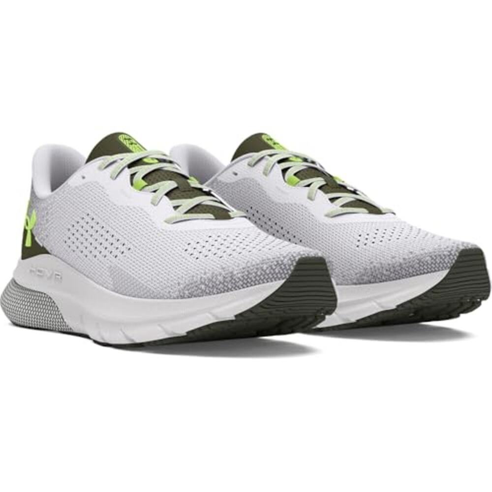 NWT Under Armour Men's HOVR Turbulence 2 Running Shoes White/Green Size 10